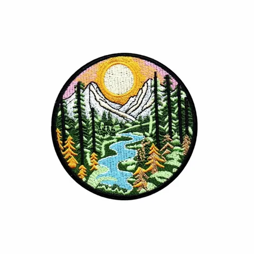 Coloful Mountain Valley Patch - Webcam Covers Now