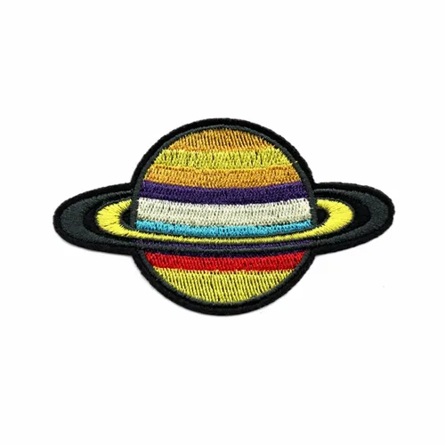 Colorful Ringed Planet Patch - Webcam Covers Now