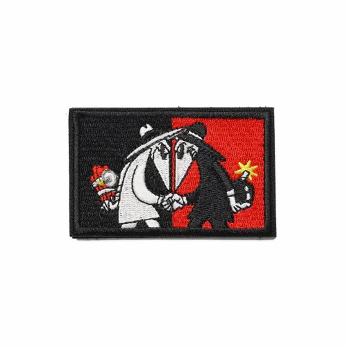 Black and Red White Hat vs Black Hat Patch - Webcam Covers Now