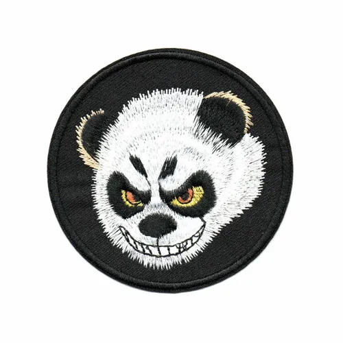 Black Angry Panda Patch - Webcam Covers Now