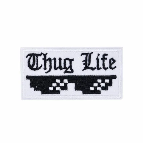 Black and White Thug Life Patch - Webcam Covers Now