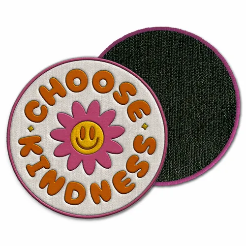 Round Choose Kindness Velcro Patch - Webcam Covers Now