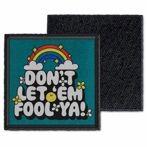 Square Don't Let 'Em Fool Ya Velcro Patch - Webcam Covers Now