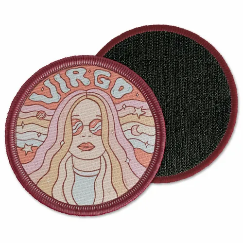 Round Virgo Velcro Patch - Webcam Covers Now
