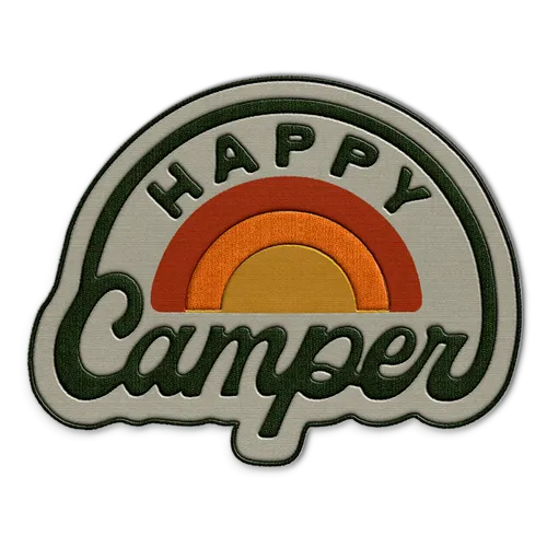 Happy Camper Hat Patch - Webcam Covers Now