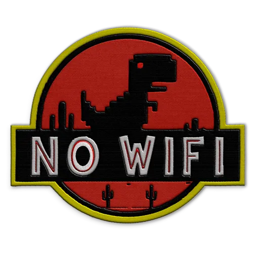 No Wifi Dino Hat Patch - Webcam Covers Now