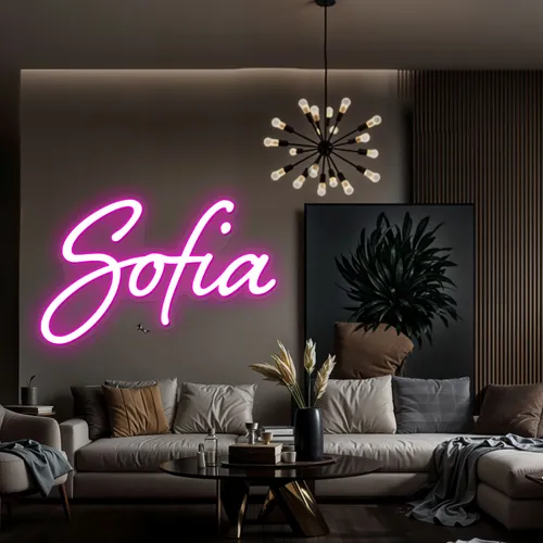 Sofia Name Neon Sign - Webcam Covers Now