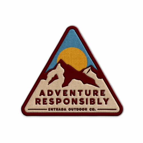 Triangle Adventure Responsibly Iron On Patch - Webcam Covers Now