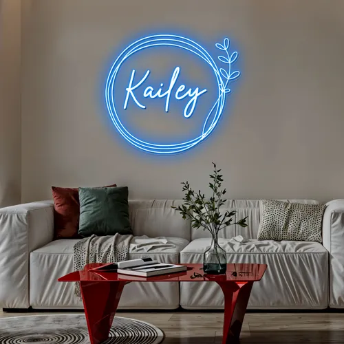Boho Kailey Name Neon Sign - Webcam Covers Now