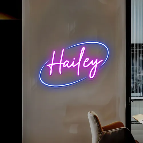 Hailey Neon Sign - Webcam Covers Now