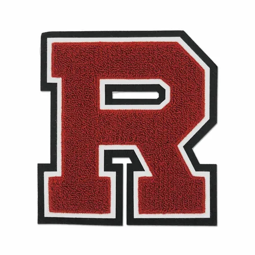 R Letterman Jacket Patch - Webcam Covers Now