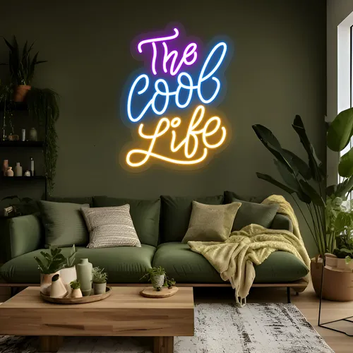 The Cool Life Neon Sign - Webcam Covers Now