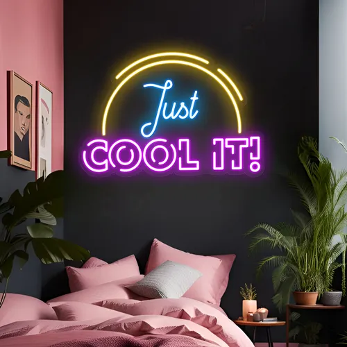 Just Cool It Neon Sign - Webcam Covers Now