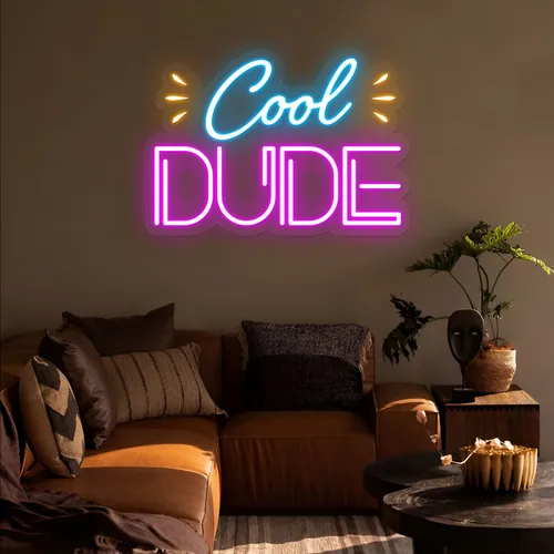 Cool Dude Neon Sign - Webcam Covers Now