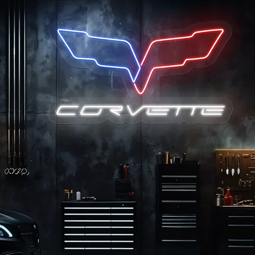 Corvette Neon Signs - Webcam Covers Now