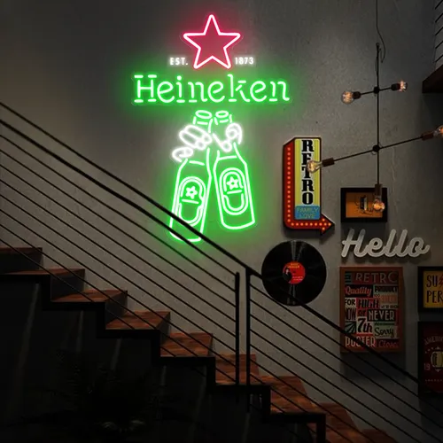 Heineken Neon Signs - Webcam Covers Now