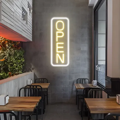 Classic Open Neon Sign - Webcam Covers Now