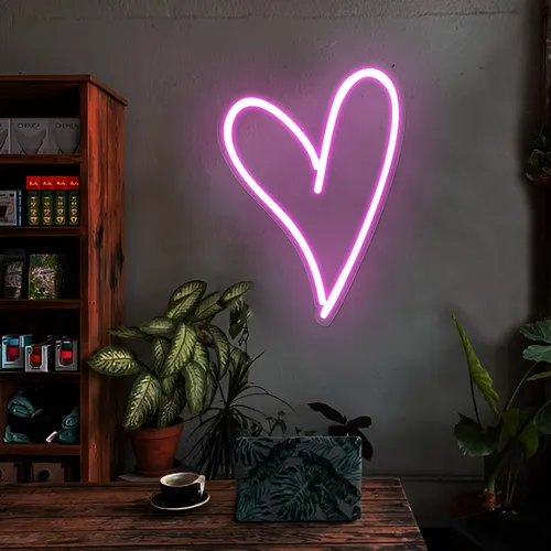 Sweetheart Pink Neon Sign - Webcam Covers Now