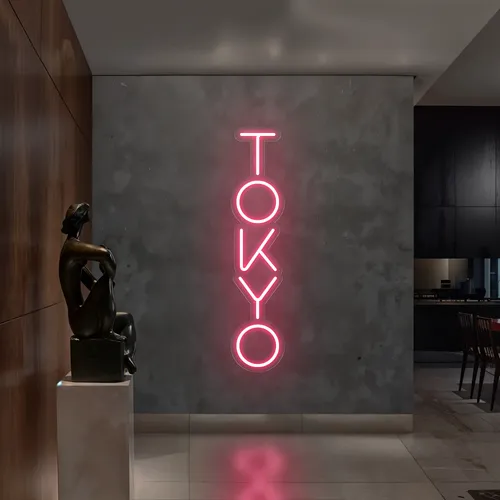 Tokyo Vertical Neon Sign - Webcam Covers Now