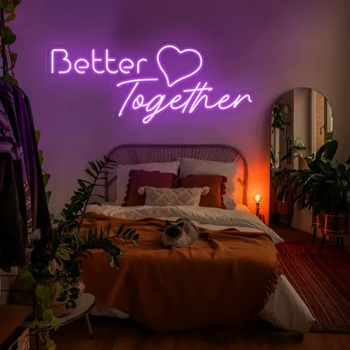 Better Together Neon Signs - Webcam Covers Now