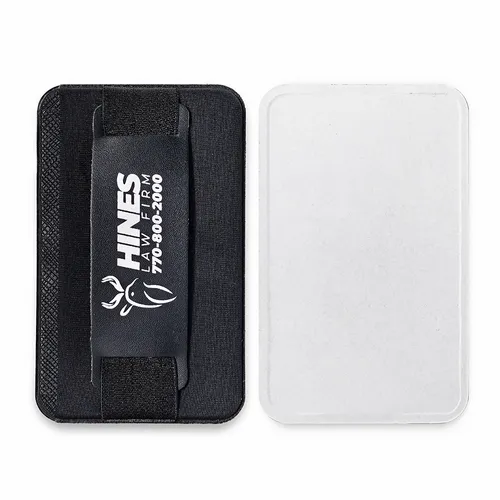 Leather Phone Wallet with Hand Grip - Webcam Covers Now