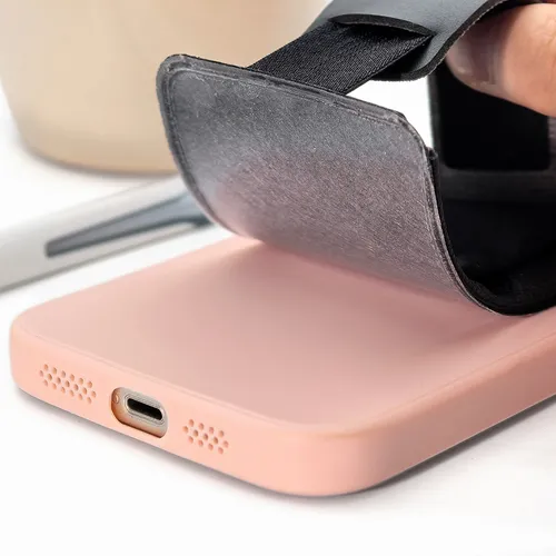 Leather Phone Wallet with Hand Grip - Webcam Covers Now