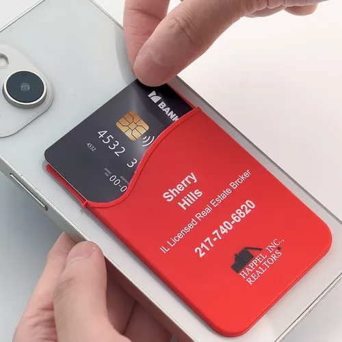 Silicone Phone Wallet Card Holder - Webcam Covers Now