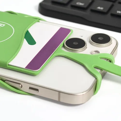 Lanyard Silicone Phone Wallet Holder - Webcam Covers Now