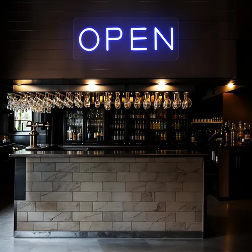 Mini Open Neon Sign - Webcam Covers Now
