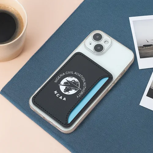 Leather Phone Wallet with Side Slit - Webcam Covers Now