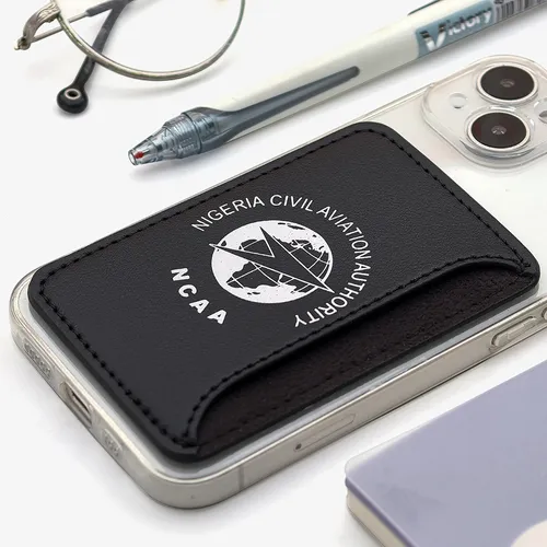 Leather Phone Wallet with Side Slit - Webcam Covers Now