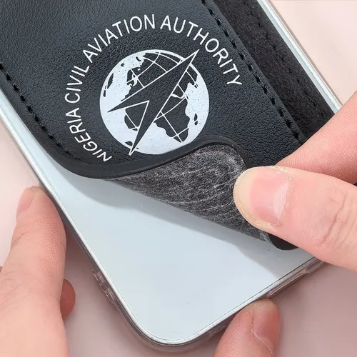 Leather Phone Wallet with Side Slit - Webcam Covers Now