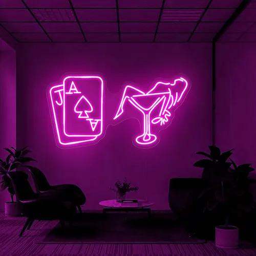 Vegas Night Neon Sign - Webcam Covers Now