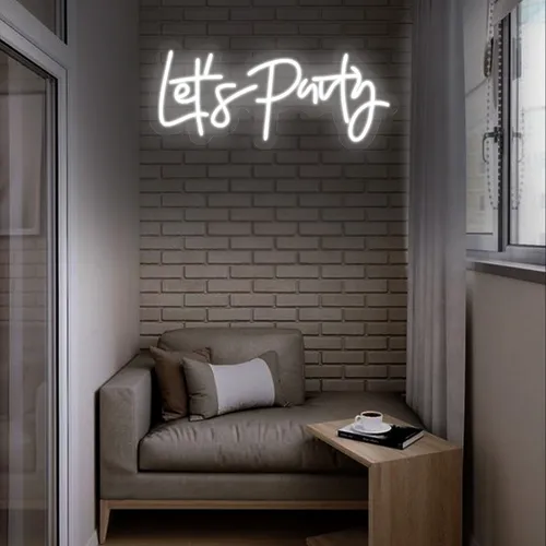 Mini Lets Party Neon sign - Webcam Covers Now