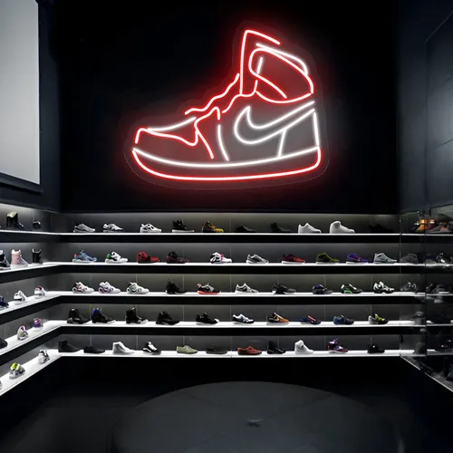 Mini Sneaker Neon Sign - Webcam Covers Now