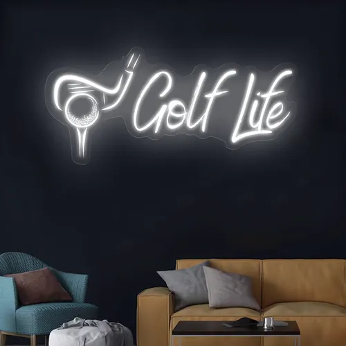 Golf Life Neon Sign - Webcam Covers Now