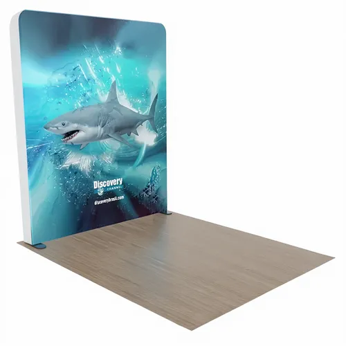 Custom Backlit Trade Show Display Tension Fabric 8' x 8' - Webcam Covers Now