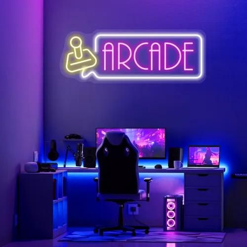 Custom Arcade Neon Signs - Webcam Covers Now