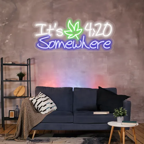 Custom 420 Neon Sign - Webcam Covers Now