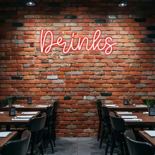 Custom Drink Neon Sign - Webcam Covers Now