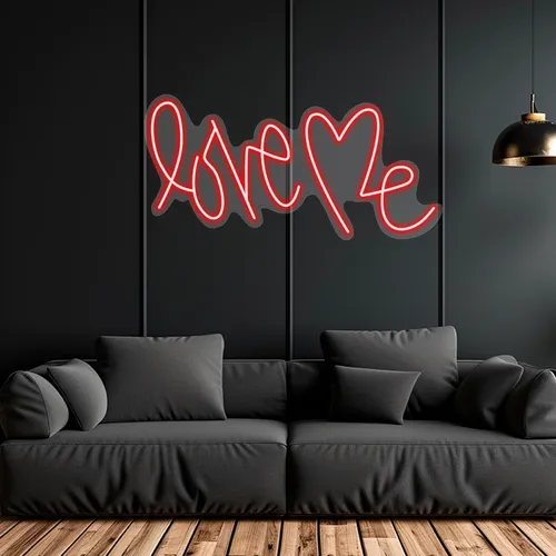Custom Love Me Neon Signs - Webcam Covers Now