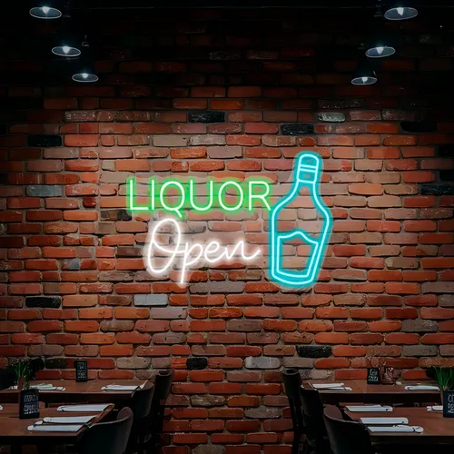 Custom Neon Liquor Signs - Webcam Covers Now