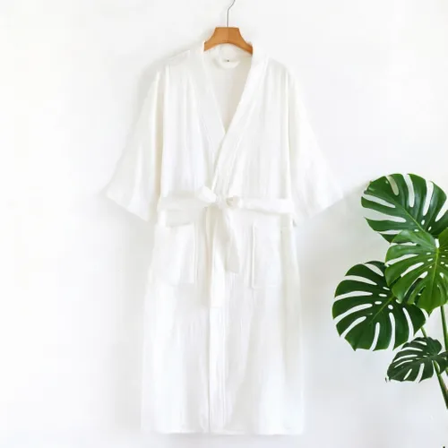 4 Layer Gauze Cotton Bathrobes - Webcam Covers Now