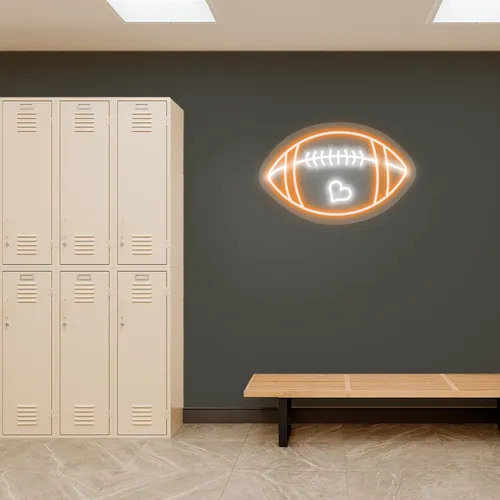 Custom Football Neon Signs - Webcam Covers Now