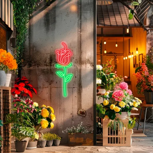 Custom Flower Neon Signs - Webcam Covers Now