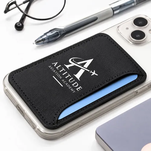 Leather Phone Wallet with Side Slit - Webcam Covers Now