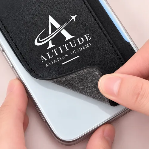 Leather Phone Wallet with Side Slit - Webcam Covers Now