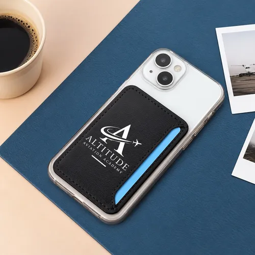 Leather Phone Wallet with Side Slit - Webcam Covers Now