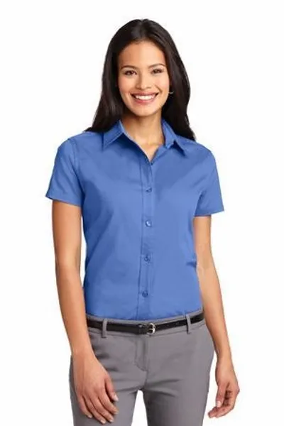 Port Authority Women's Short Sleeve Easy Care Shirt. L508 - Webcam Covers Now