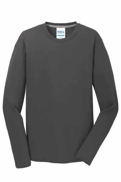 Port & Company Long Sleeve Performance Blend Tee. PC381LS - Webcam Covers Now